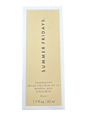 Summer Fridays Shadedrops SPF 30 Mineral Milk Sunscreen 1.7 Fl Oz